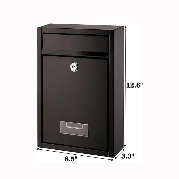 JH-Mech умный почтовый ящик с замком для ключей легко установить Настенный стальной металлический посылок