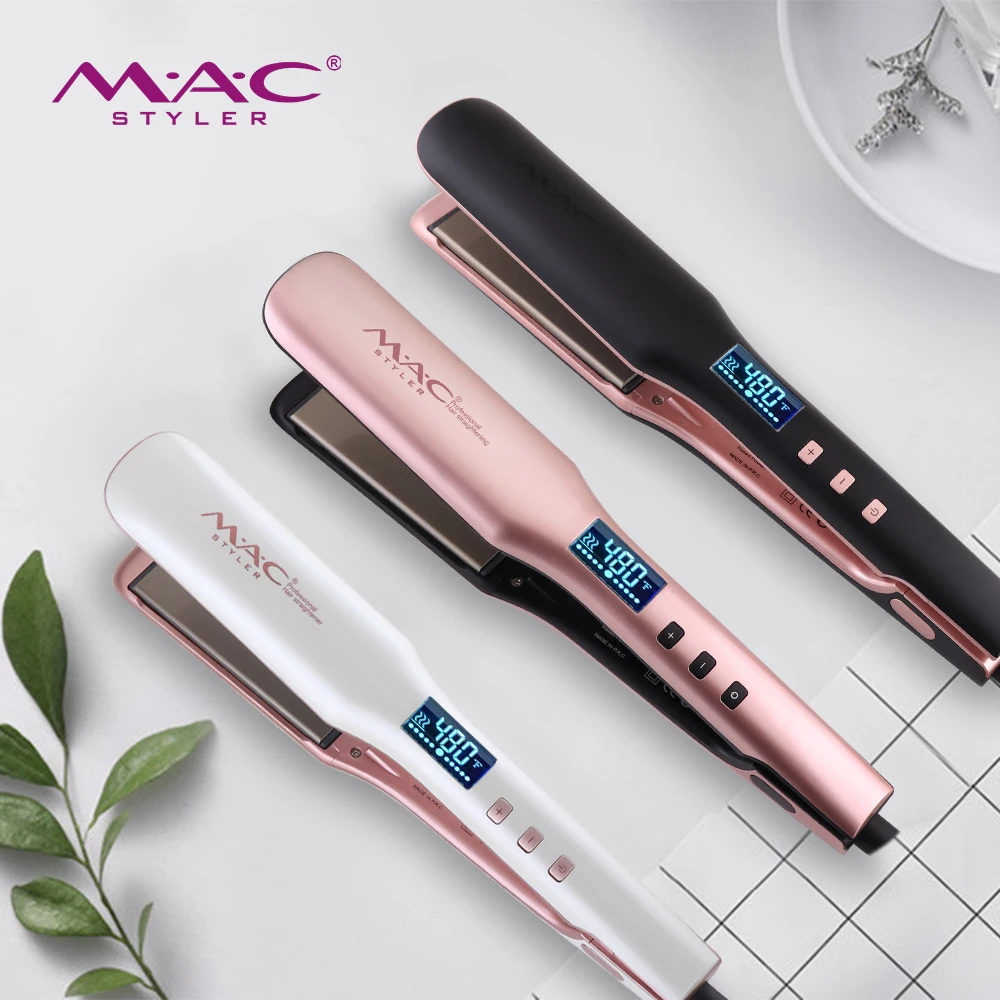 Wholesale Profesional Lcd Display Hair Flat Iron Plancha De Cabello Profesional Custom Titanium Hair Straightener