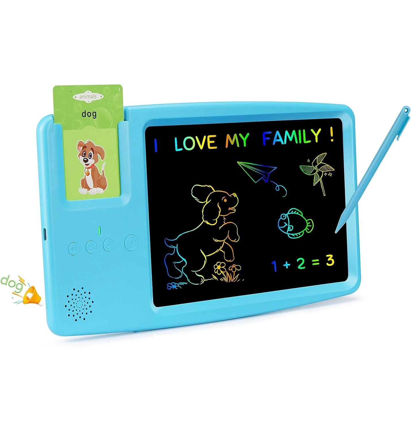 Kids Sight Words Games Talking Flash Cards English Learning Machine with LCD Writing Board