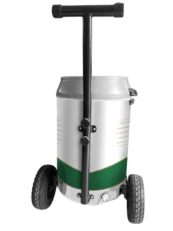 large can cooler  stainless steel can cooler sublimation with wheels