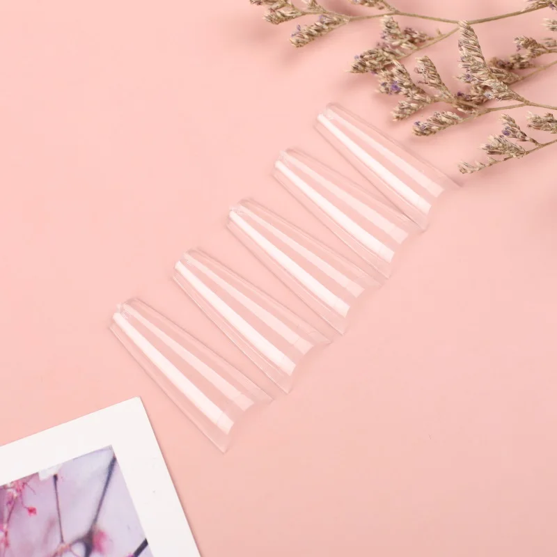 Nadeco  Artificial finger  False Nail Tips French Coffin  Nail Tips HALF COVER FOR SALON