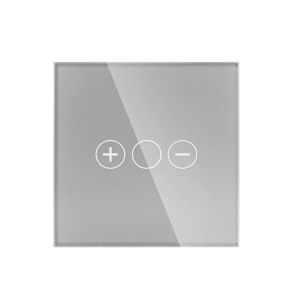 Tuya Smart Voice Control Single Panel Glass Material Zigbee Dimmer Light Switch Intelligent 86 EU Standard Wall Switcher