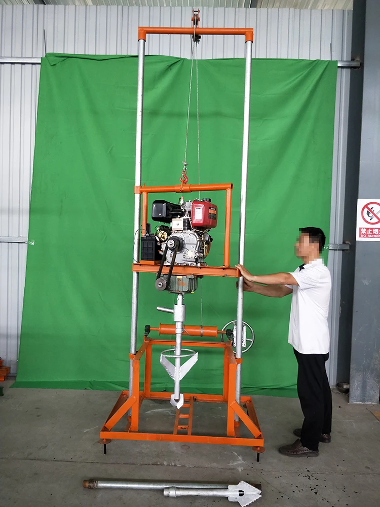 
100m portable diesel water well drill machine drill rig 