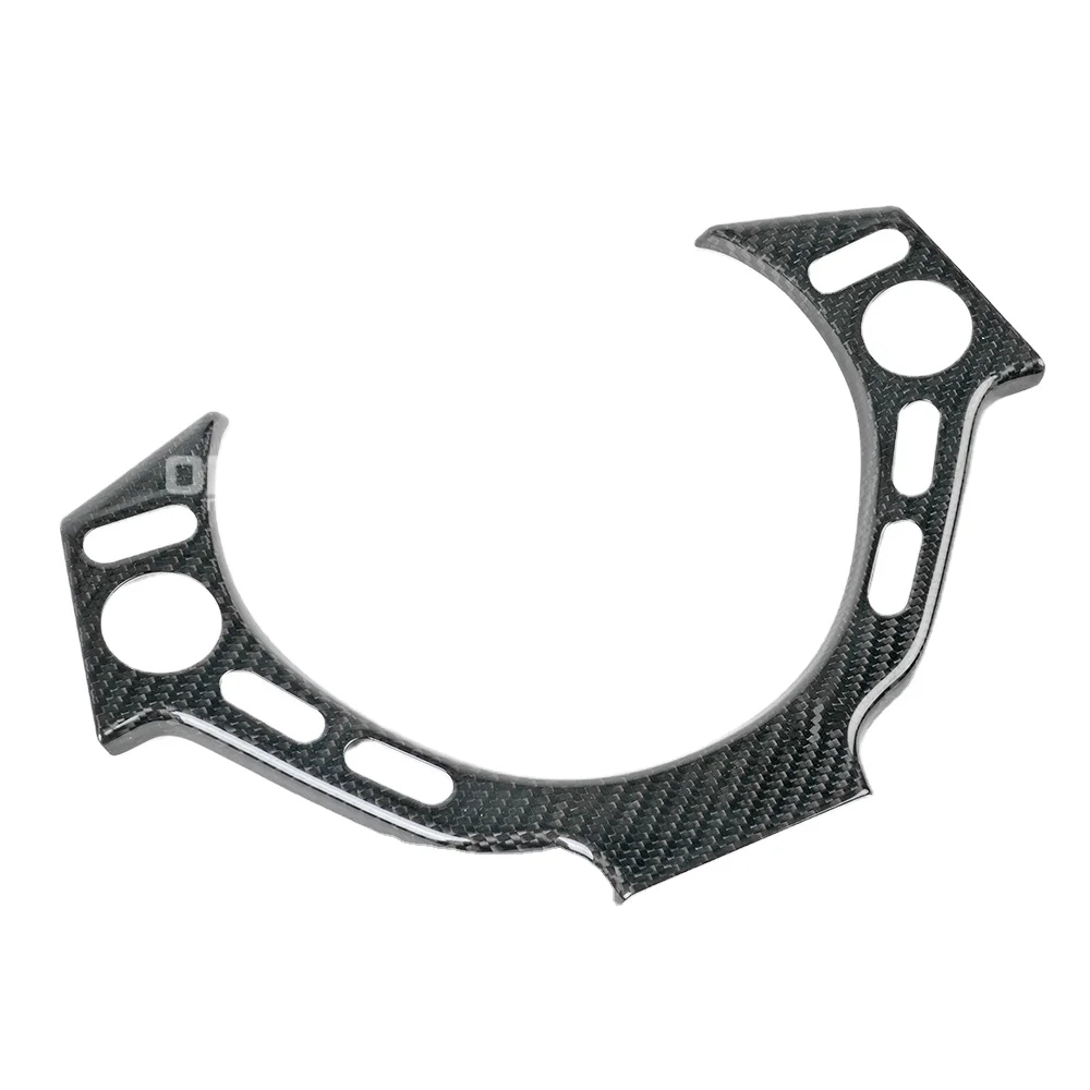 R35 Carbon Fiber Steering Wheel Parts For Nissan GTR r35 r 35 Exhaust 2009 2011 2016 Button Switches Switch Trim Cover