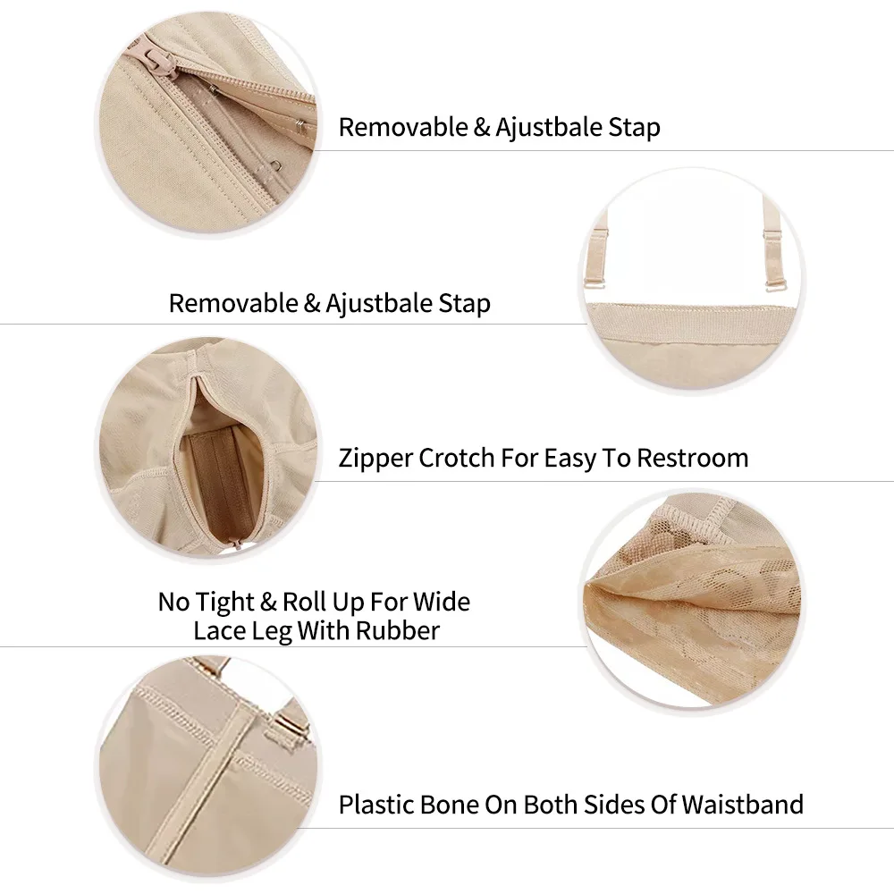 YIBANG Hot Sale Full Body Slimming  Plus Size Shapers Butt Lifter Body Shaper For Women