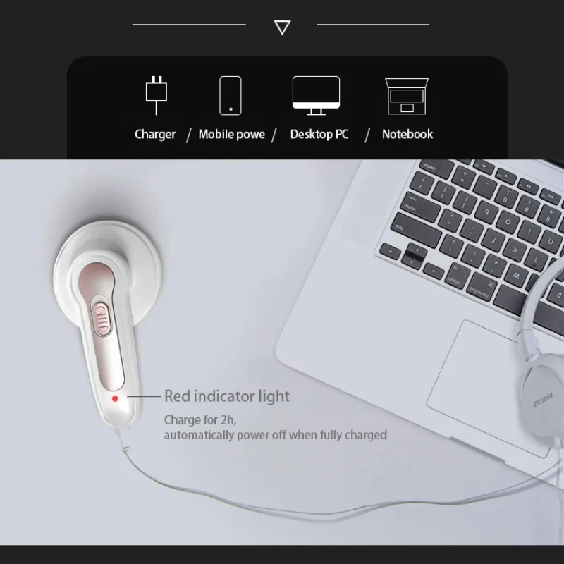 Portable Lint Remover Clothes Fuzz Pellet Trimmer Machine Electric Chargeable Fabric Shaver Removes for Clothes Spools Removal