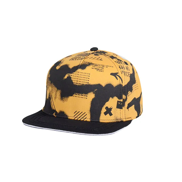 Yellow RASTA logo snapback cap Custom design your logo snapback cap