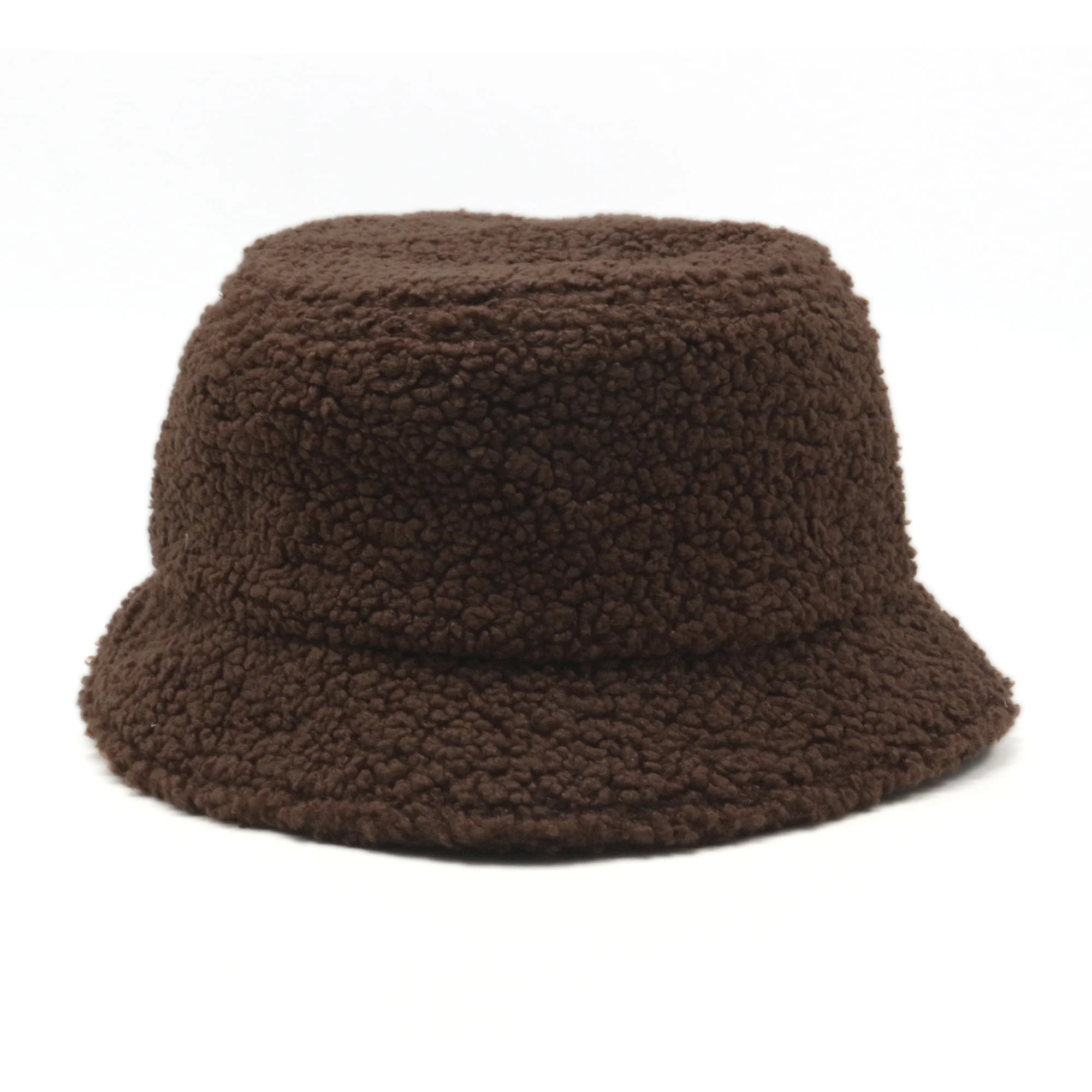 Wholesale alpaca wool warm winter bucket hat with custom  different style logos