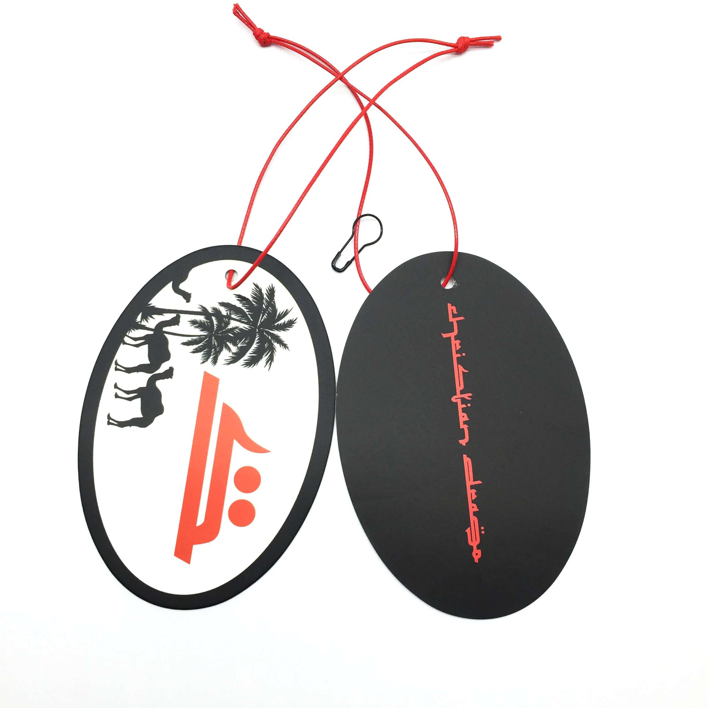 Custom 700gsm Clothing Swing Tag Brand Logo Clothes Label Hang Tag with Safe Pin for T Shirt