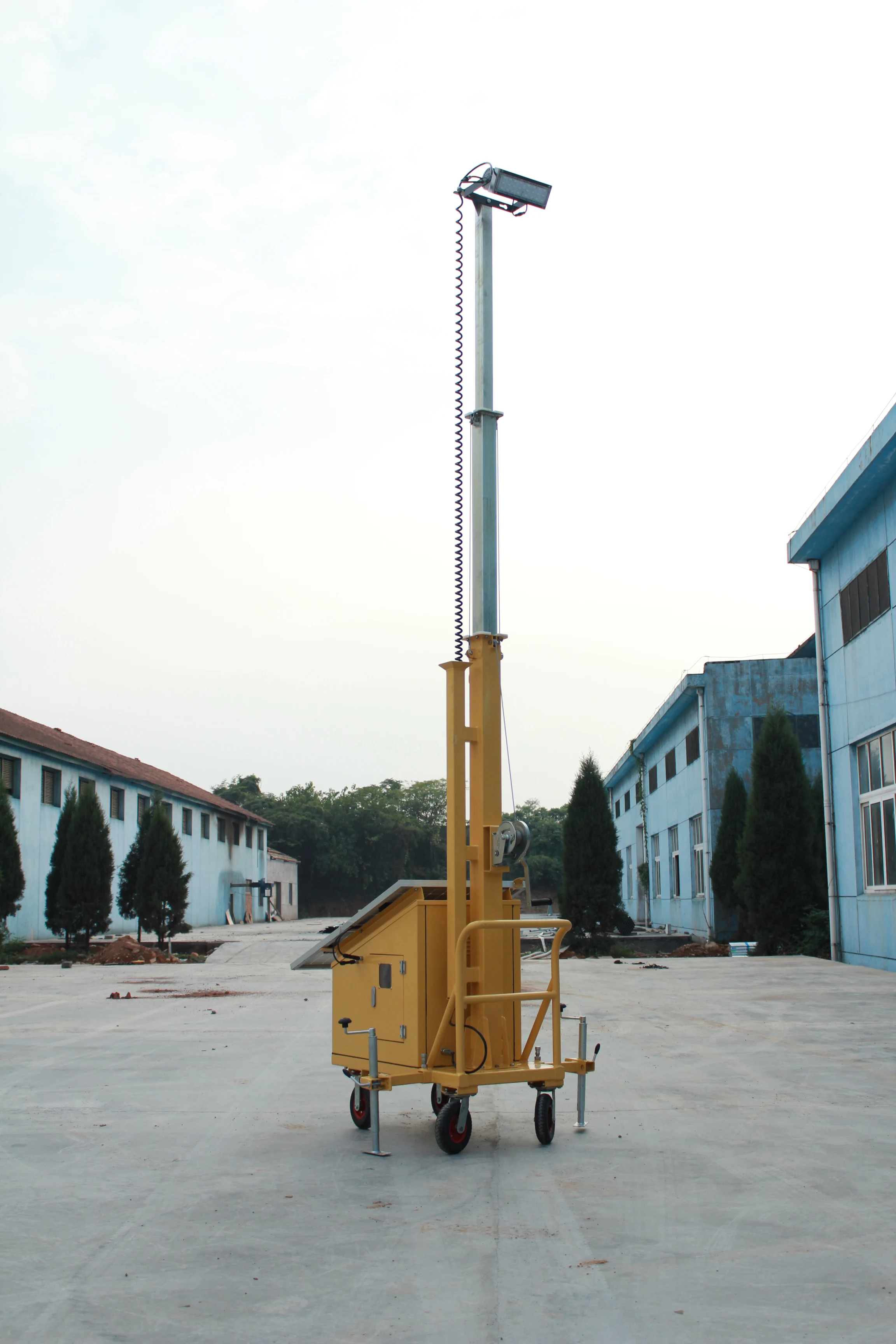 Small Body Solar CCTV Trailer for  Monitoring