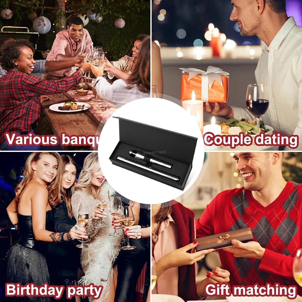 Новое поступление кулер для бутылки красного вина винный охладитель набор палочек 3 в 1 из нержавеющей стали охлаждающих