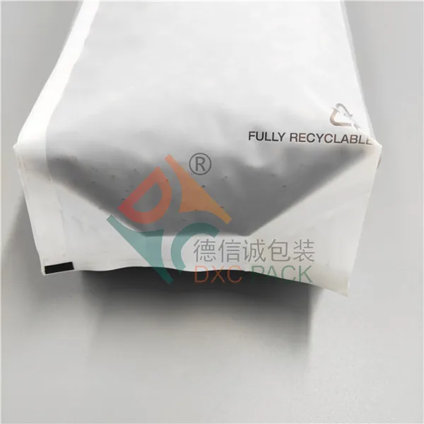
250g renewable mono PE side gusset coffee bag 