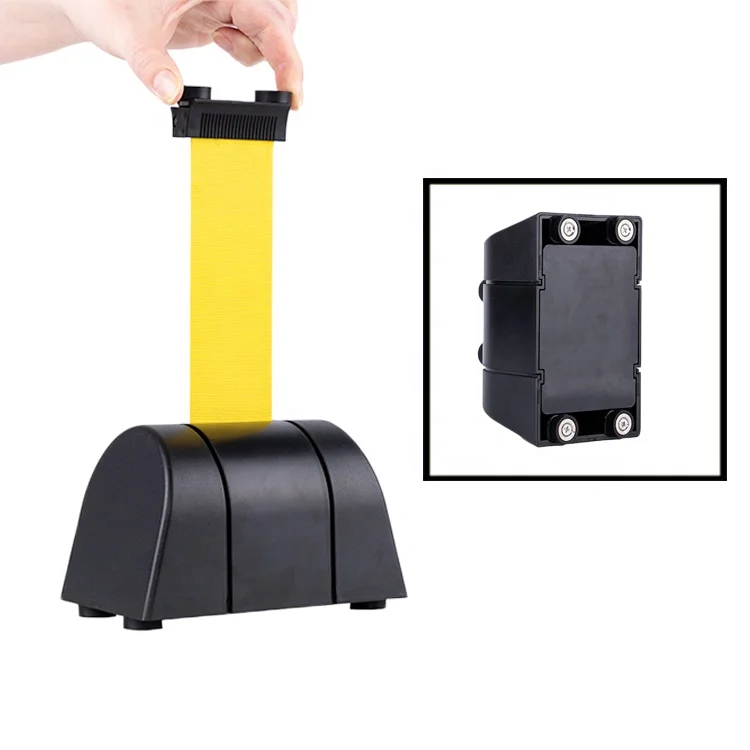 Лидер продаж 2023 Магнитная паста без пробивки удобная разборка Настенная Выдвижная предупреждающая лента барьер для контроля толпы