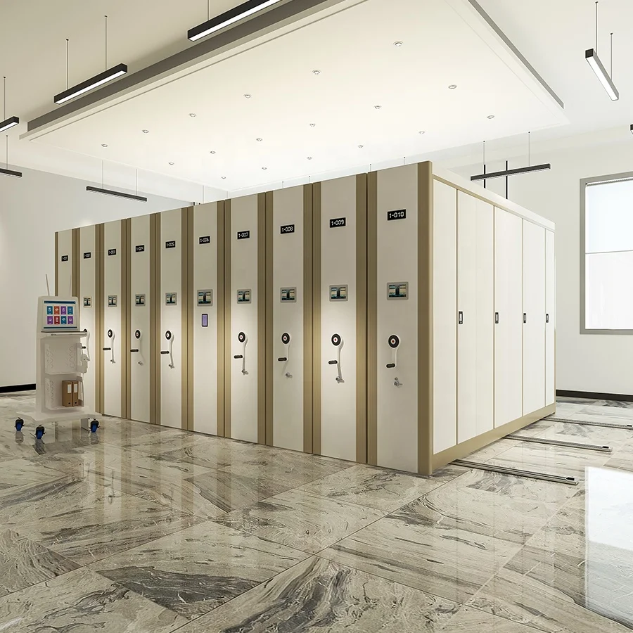 Mobile shelving metal movable filing cabinet steel electric mobile shelving design