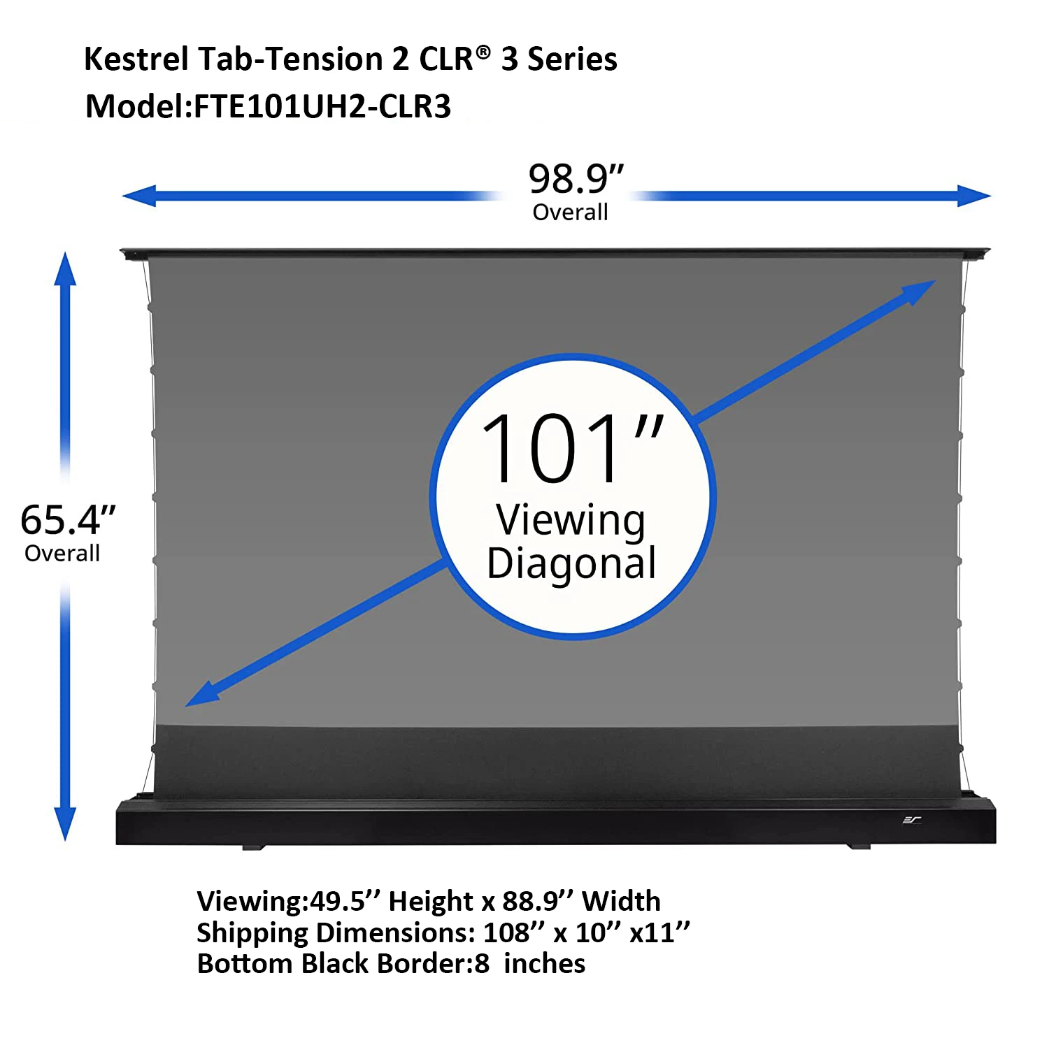 16:9, сверхкороткий потолочный светильник, отклоняющий (CLR/ALR), 100 дюймовый Электрический напольный проектор, экран