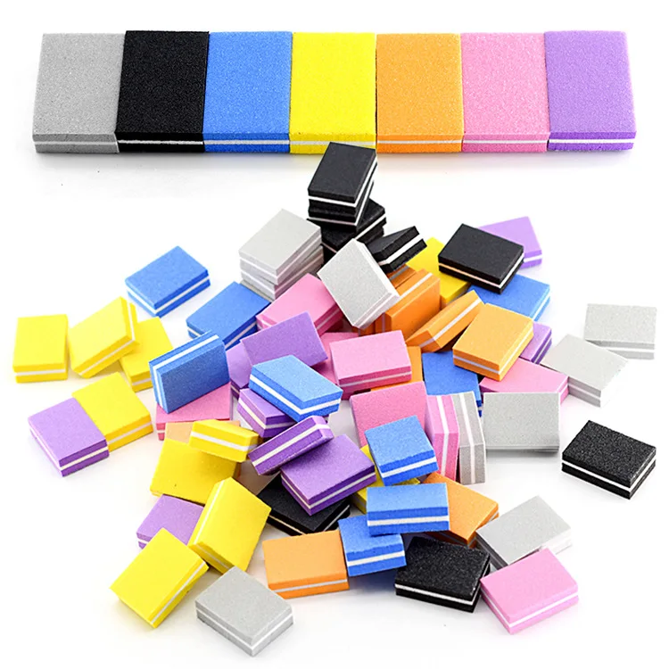 2024 Destly Small Portable Files Nail Polisher Nail File Mini Buffer Sponge Nail Polishing Blocks Manicure Tools