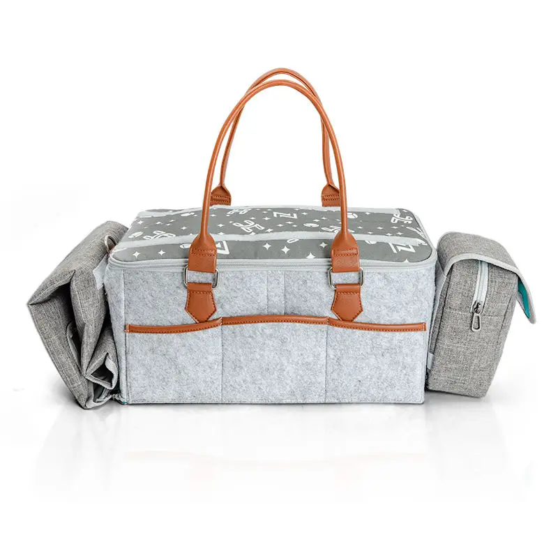 Large Portable Diaper Organizer Bag  XL Size Diaper Caddy Storage Bag Nursery Changing Table Car and More  Travel Baby Caddy