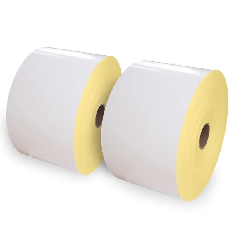 Direct Thermal Paper Raw Material Jumbo Roll Yellow White Blue Glassine Silicone Release Paper Big Roll