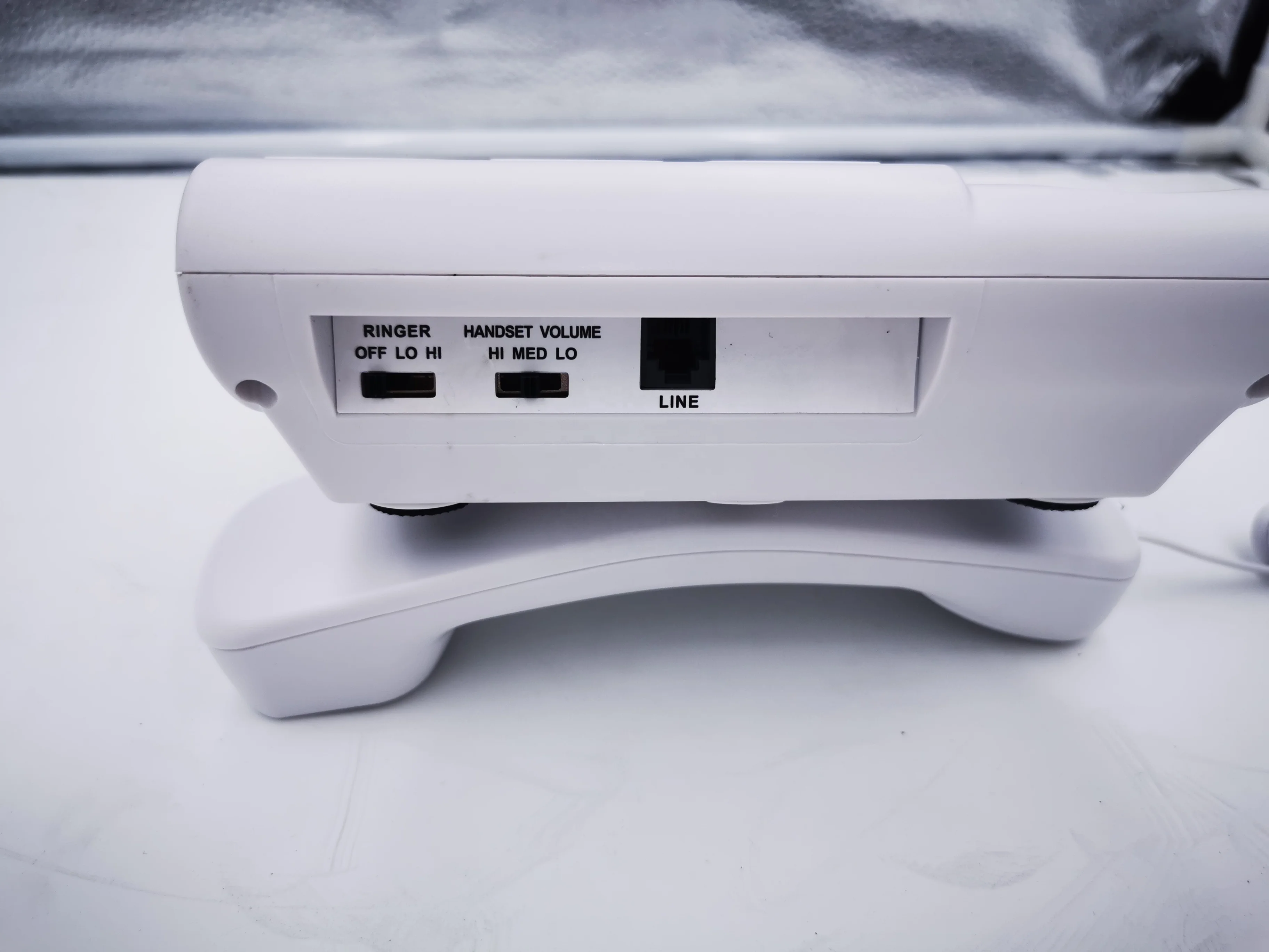 Big Button White Corded Hands Free Home Phone Telephone Large Number Fixed Landline Desktop Phone For Elder Old Man Woman