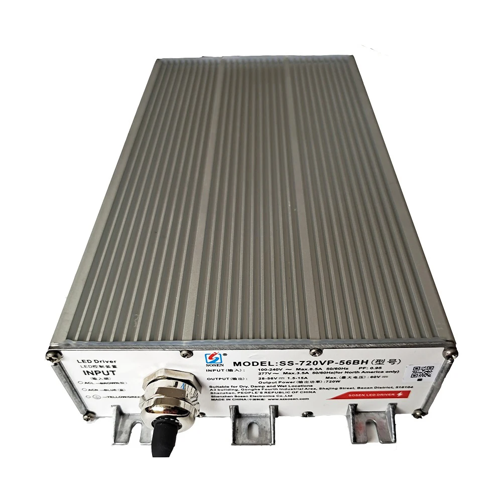 SOSEN 600W 720W Dimmable Led Driver SS-600VP-56BH Led Driver 720W SS720VP56BH