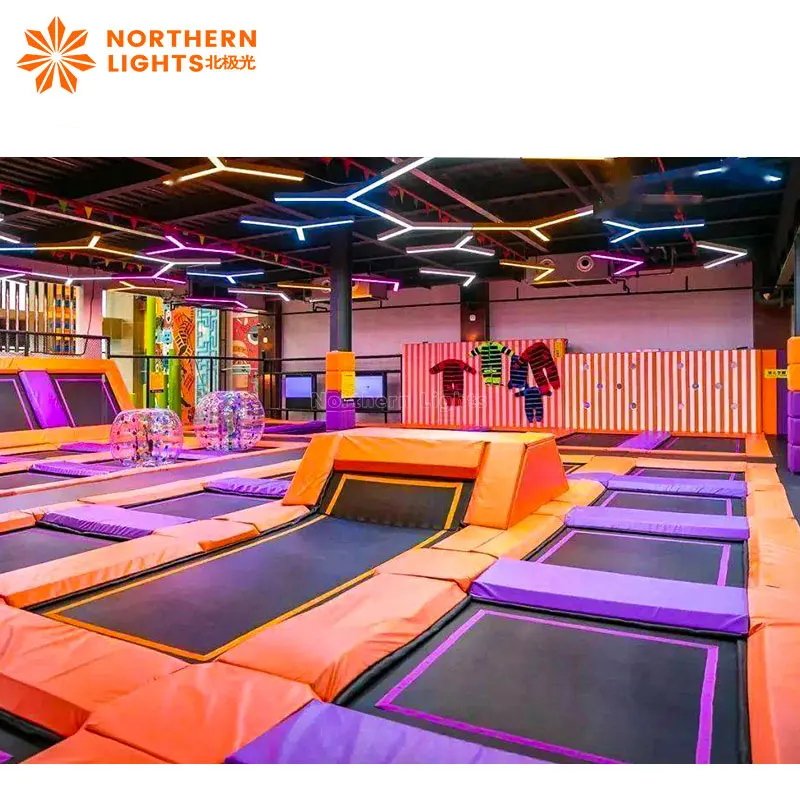 One-Stop Free Design Shopping Mall Indoor and outdoor Trampoline Park and Adventure Park for kids and adults