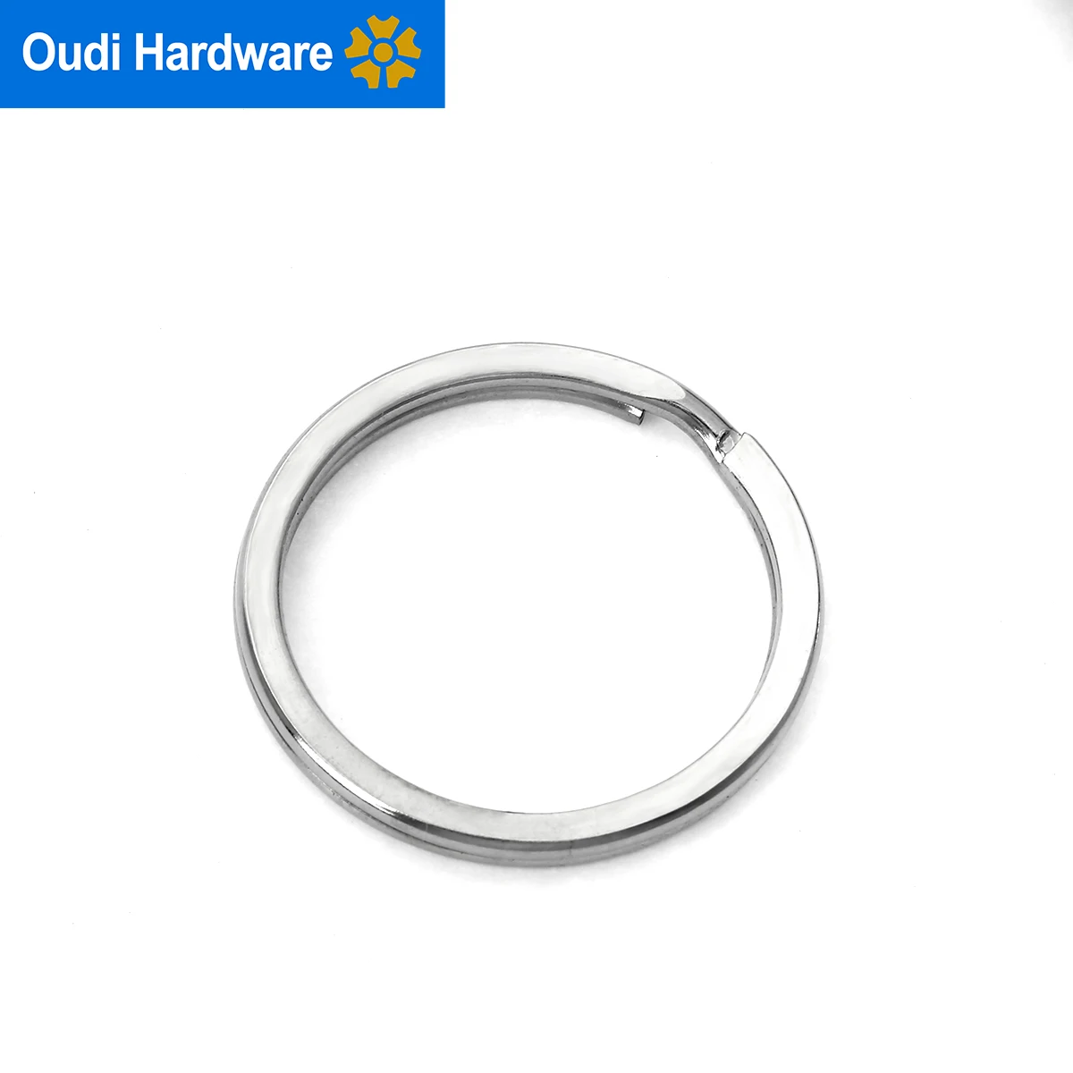 Factory Supply Key Chain Accessories Metal O Ring Custom Split Key Chain Ring With Logo Round Metal Key Ring For Keychain