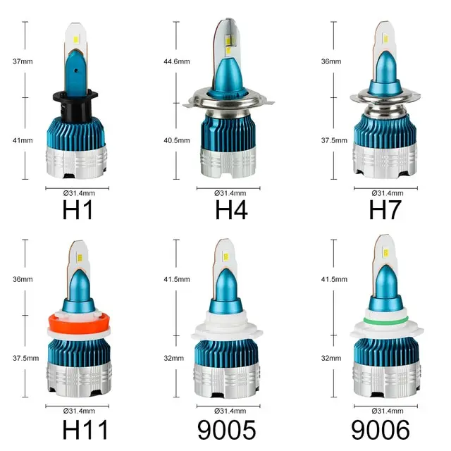  Миниатюрная светодиодная Автомобильная фара mini2 высокой яркости h4 h7 H11