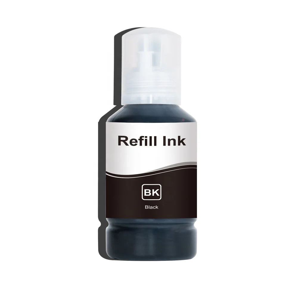 127ml Compatible Pigment Black Ink EcoTank For Epson 005 534 111 110 Refill Ink