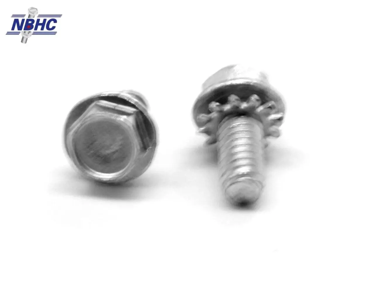 NBHC014SC Hex Phillips Cap Head External Tooth Sems Screw With Square Washer