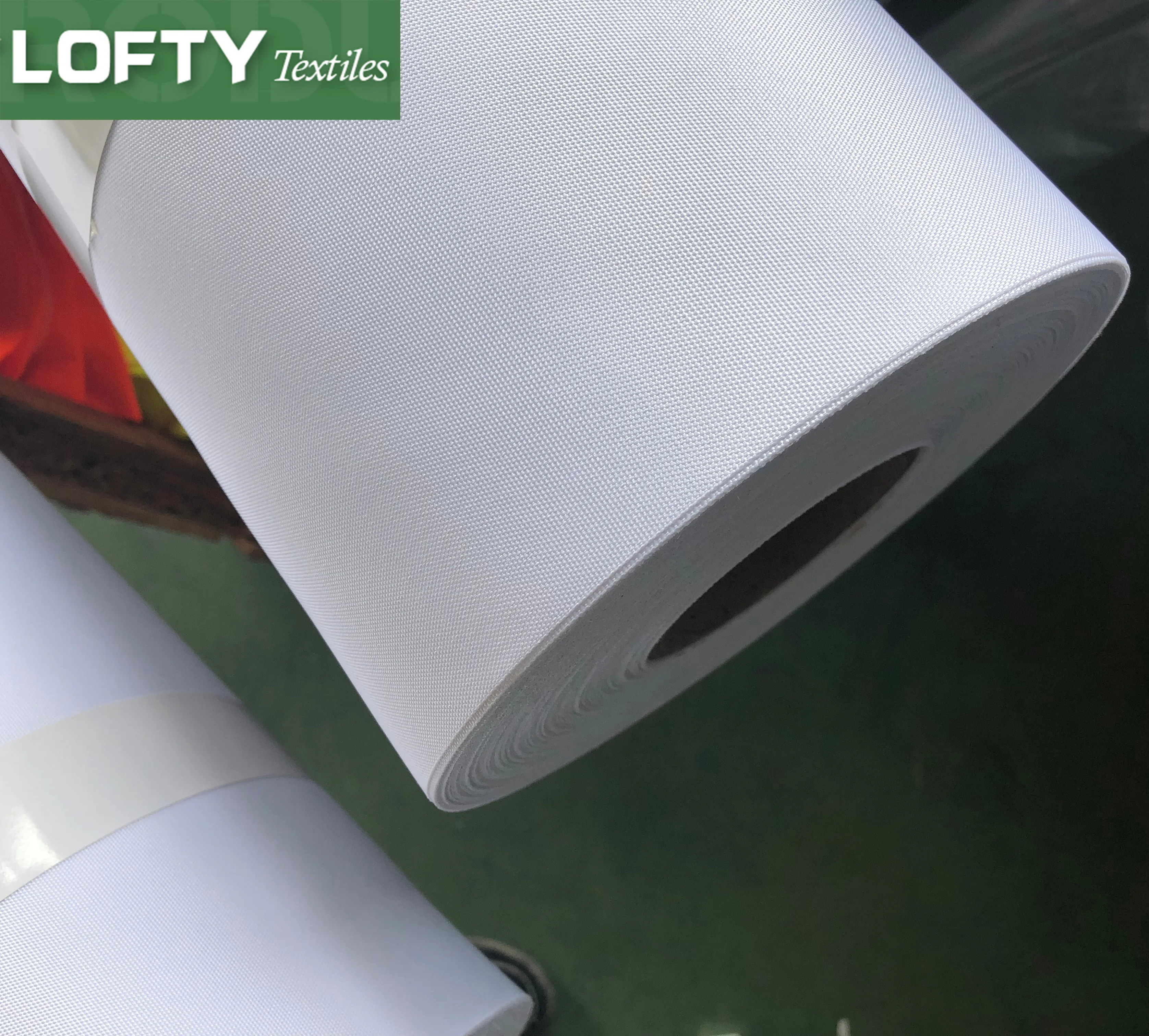 230gsm Fire resistant 600D Oxford fabric for dye sub exhibition silicone edge graphics