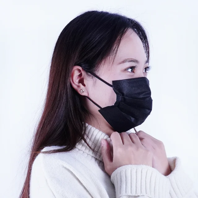 best selling face mask BLACK DISPOSABLE  face mask 3 ply 50 PACK type manufacturer face mask