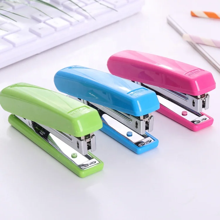 Copllent Customize Metal Stapler Stationery Manual Machine Desktop Stapler Small Packing Stapler