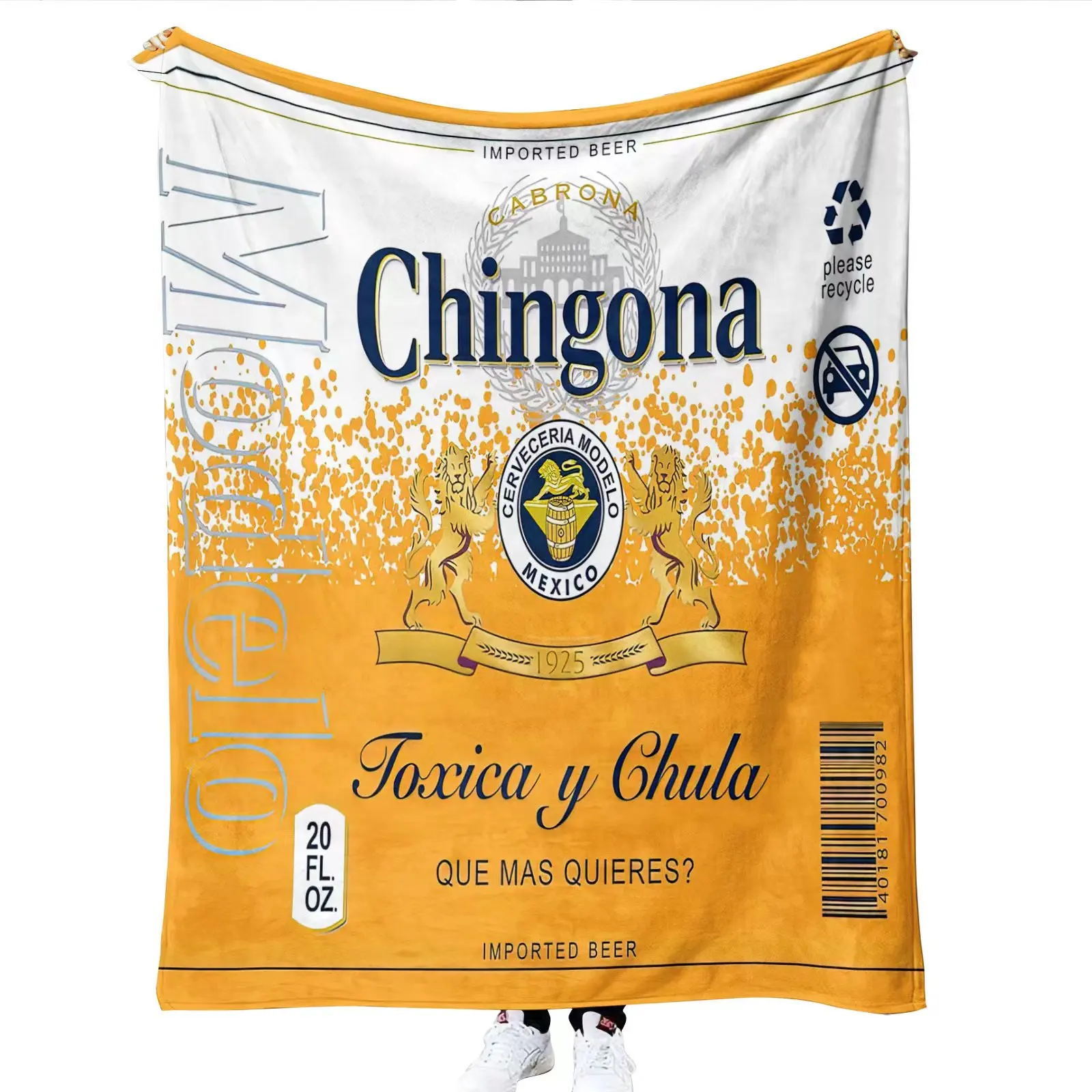 Лидер продаж на Amazon дизайнерское одеяло Chingona с принтом