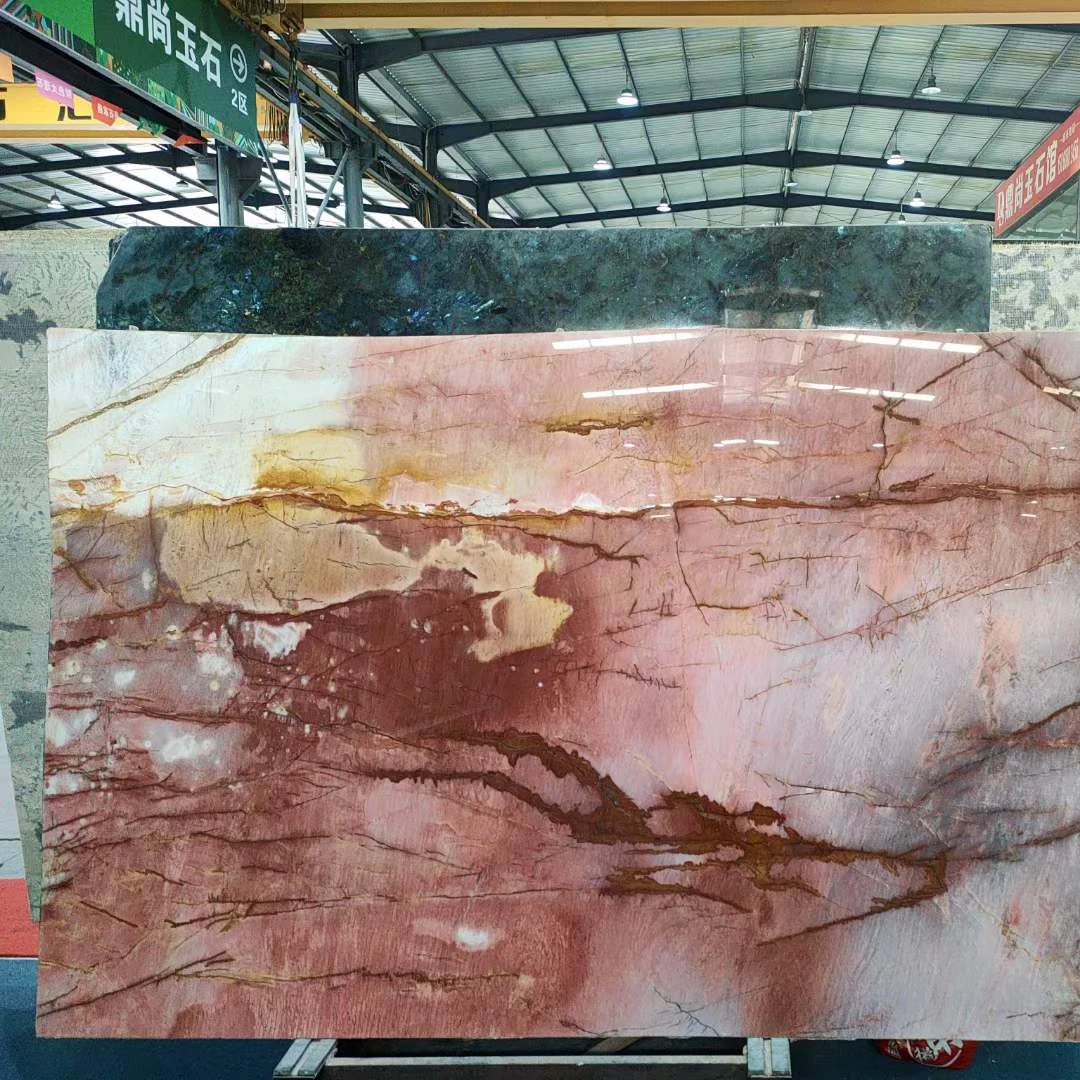 Natural Marble Stones Slab Pink Norwegian Red Slabs Floor Tile And Marbles Price For House