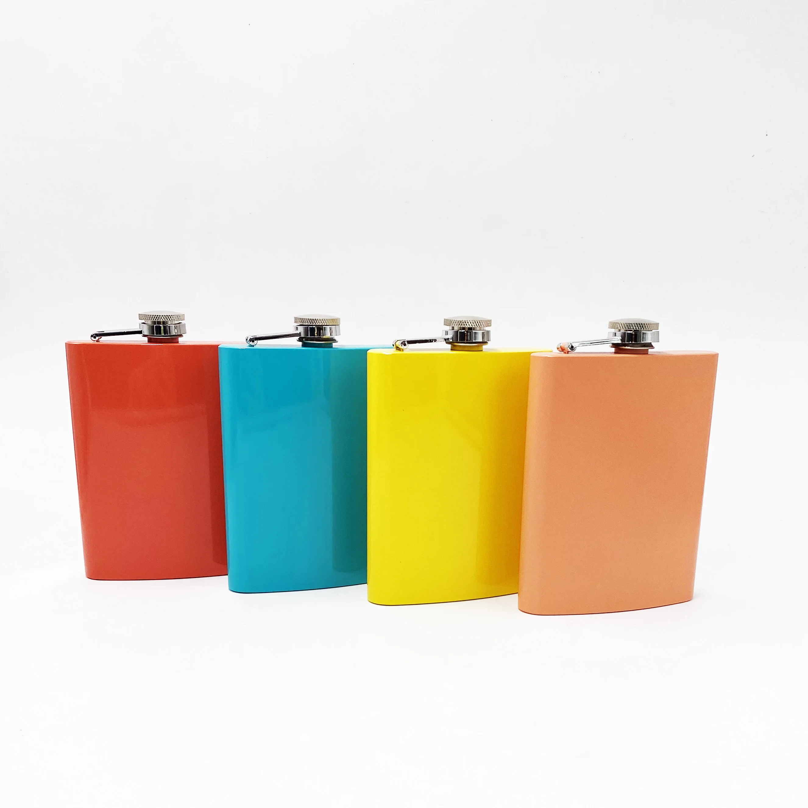 
8oz colored stainless steel hip flask for promotion gift 