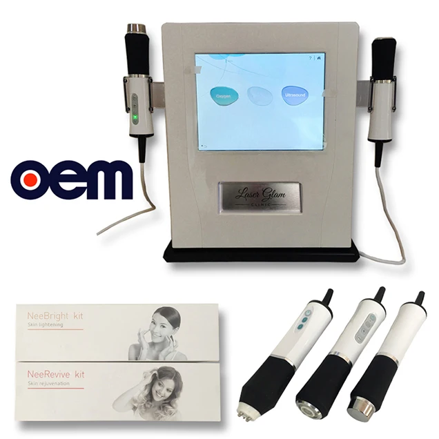 3 IN 1 Exfoliation RF Face Lift Ultrasound Oxygen Facial Skin Care Machine