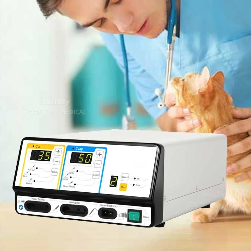 MT MEDICAL Veterinary CE Electrocautery Cautery Machine Bipolar Monopolar high frequency electrosurgical unit