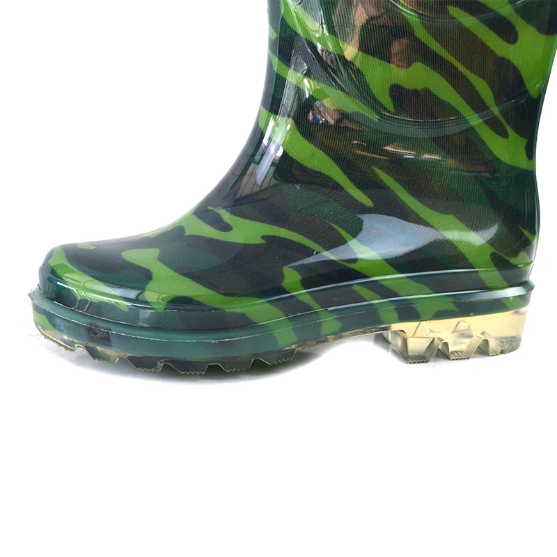 Knee Boot Multi-function camouflage military  shoes rain boot waterproof PVC FOB gumboots