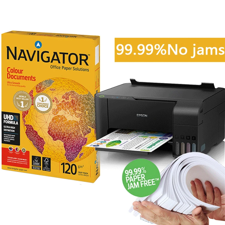 OEM ODM Premium 100% Wood Pulp Office Paper A4 120g Standard Printer Paper Size