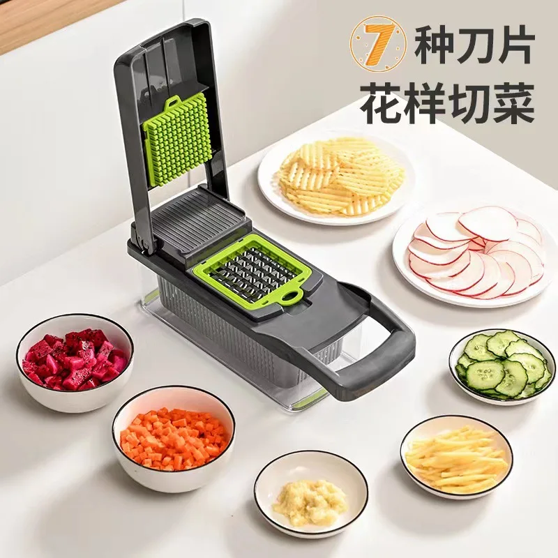 High Quality 8 In 1 Vegetable Chopper Potato French Fries Cutter Fruit Salad Cutter Slicer