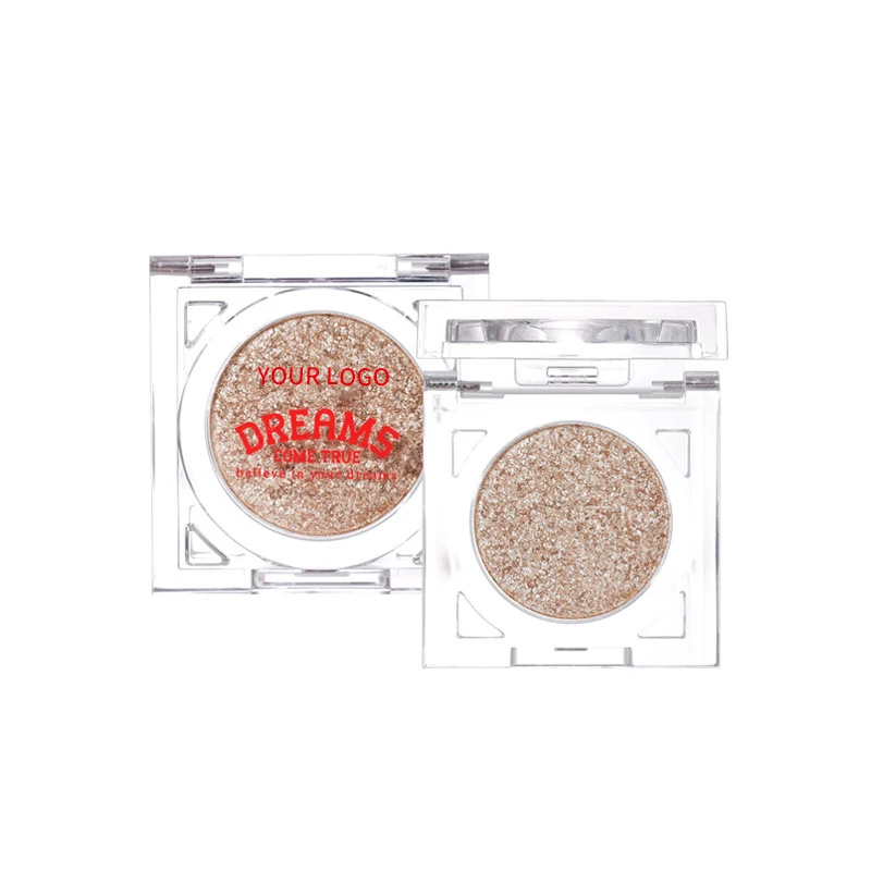 Private Label Eye Shadow Single Custom Chrome Eyeshadow Single Pressed Glitter Eyeshadow