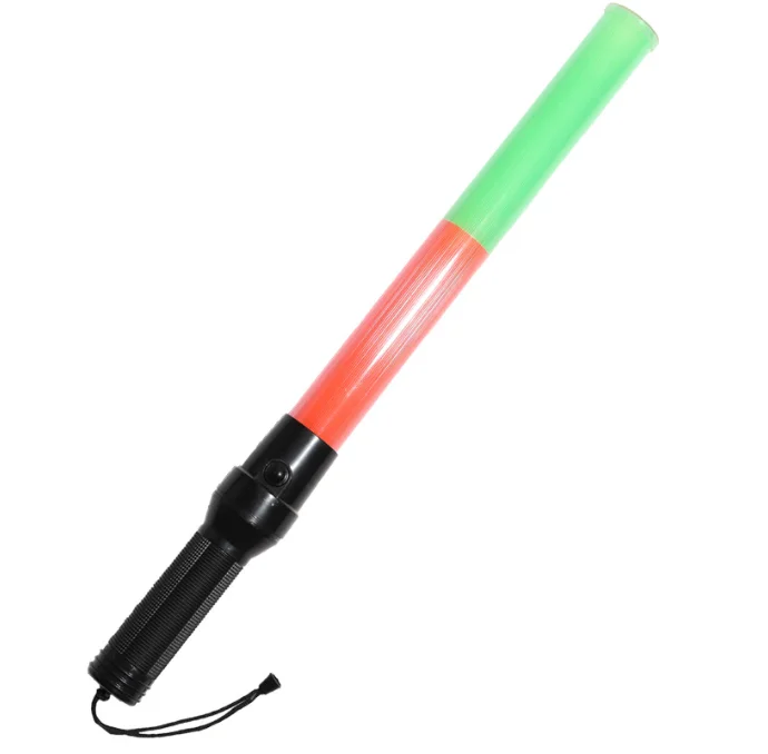 Factory price traffic control wands led flashlights plastic handhold traffic baton