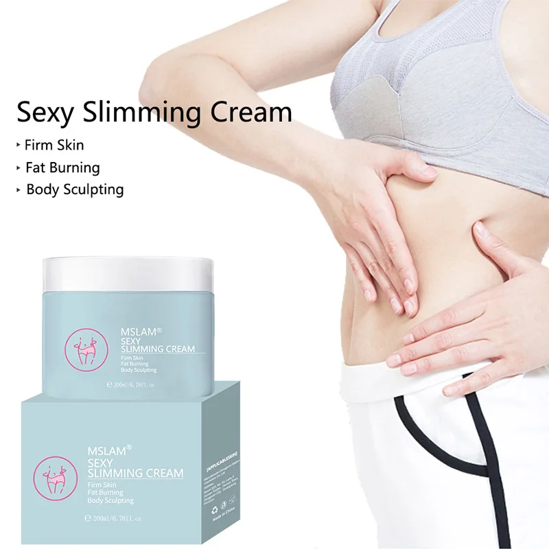 Source Factory Ready Stock New Product MSLAM Sexy Body Slimming Cream 200ml hot cream fat burning