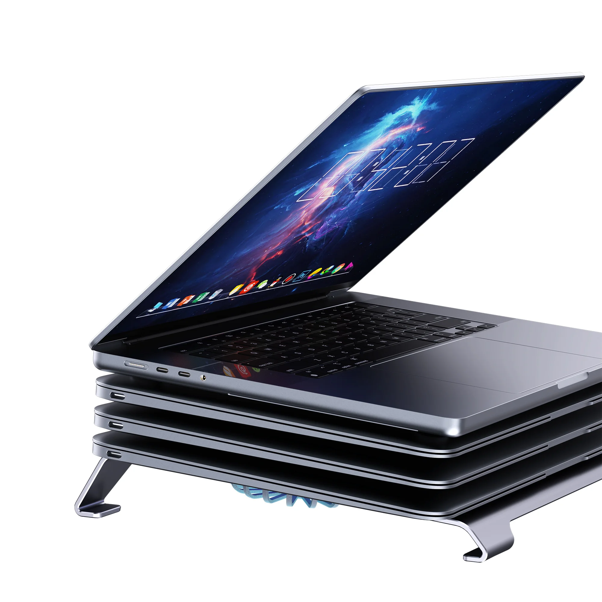 Boneruy Work Study Gaming laptop stand Anti-Slip 17 inch Cooling Notebook Stand Holder for Macbook