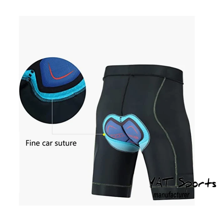 Moisture wicking cycling shorts high stretch cycling 3D gel padded custom biker shorts