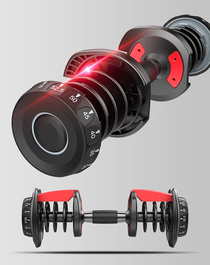 Оптовая продажа, высокое качество, набор гантелей, бестселлер, оборудование для фитнеса в помещении, мужские весы, набор регулируемых гантелей