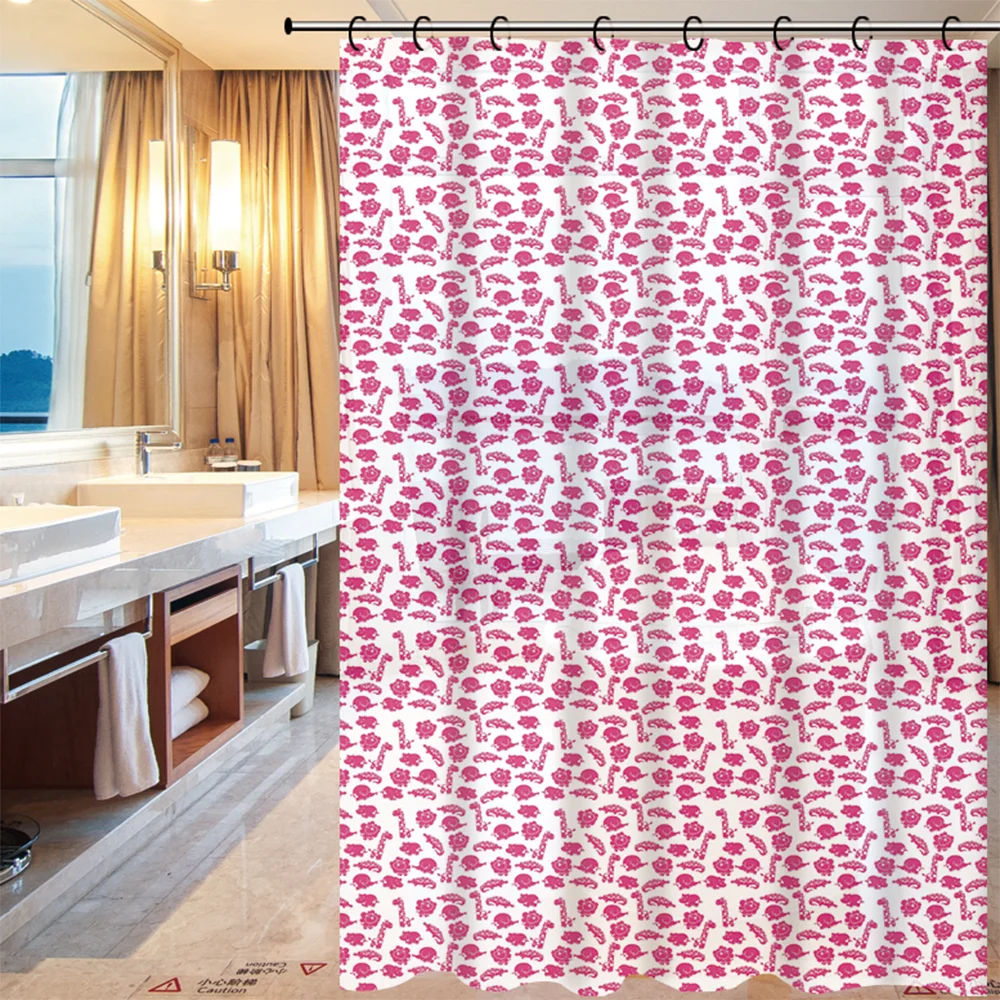 Butterfly Sunflower Baathroom Set Anti-Microbial Mildew Resistant Waterproof Liner Clear PEVA 3d Shower Curtains