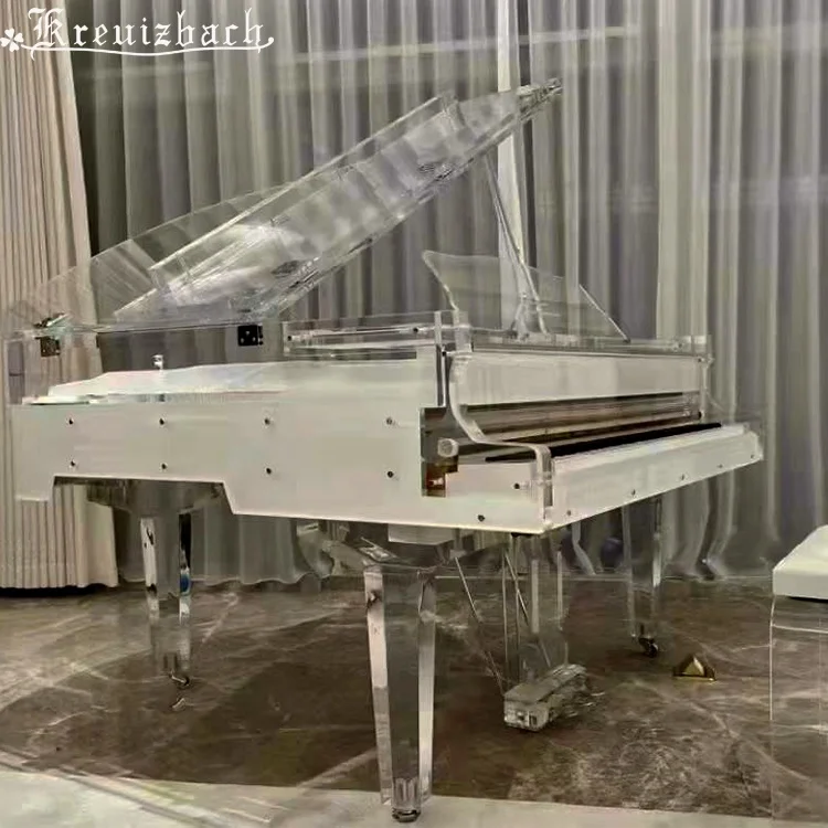 KG-158 Luxury fashion home transparent crystal grand piano