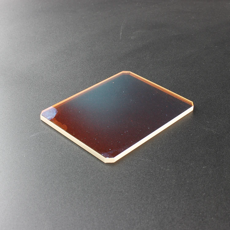 Custom Bandpass IR Coloured Glass Optical Filters For Lighting