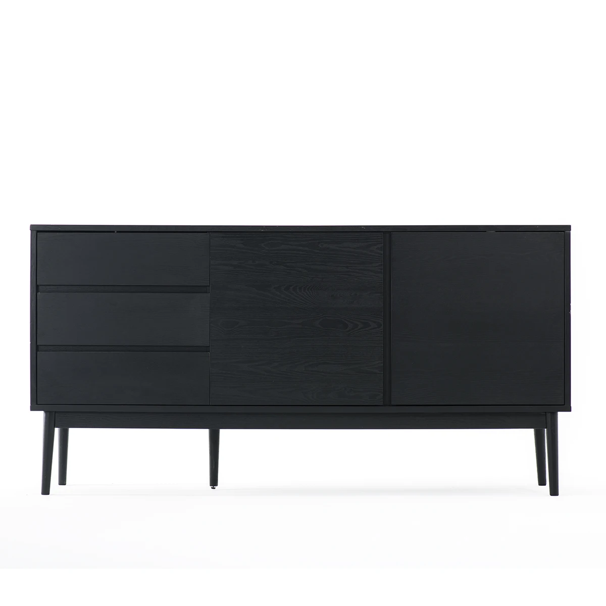 High Quality Modern Style Natural Living Storage Cabinet With Drawers Solid Wood Storage Cabinet